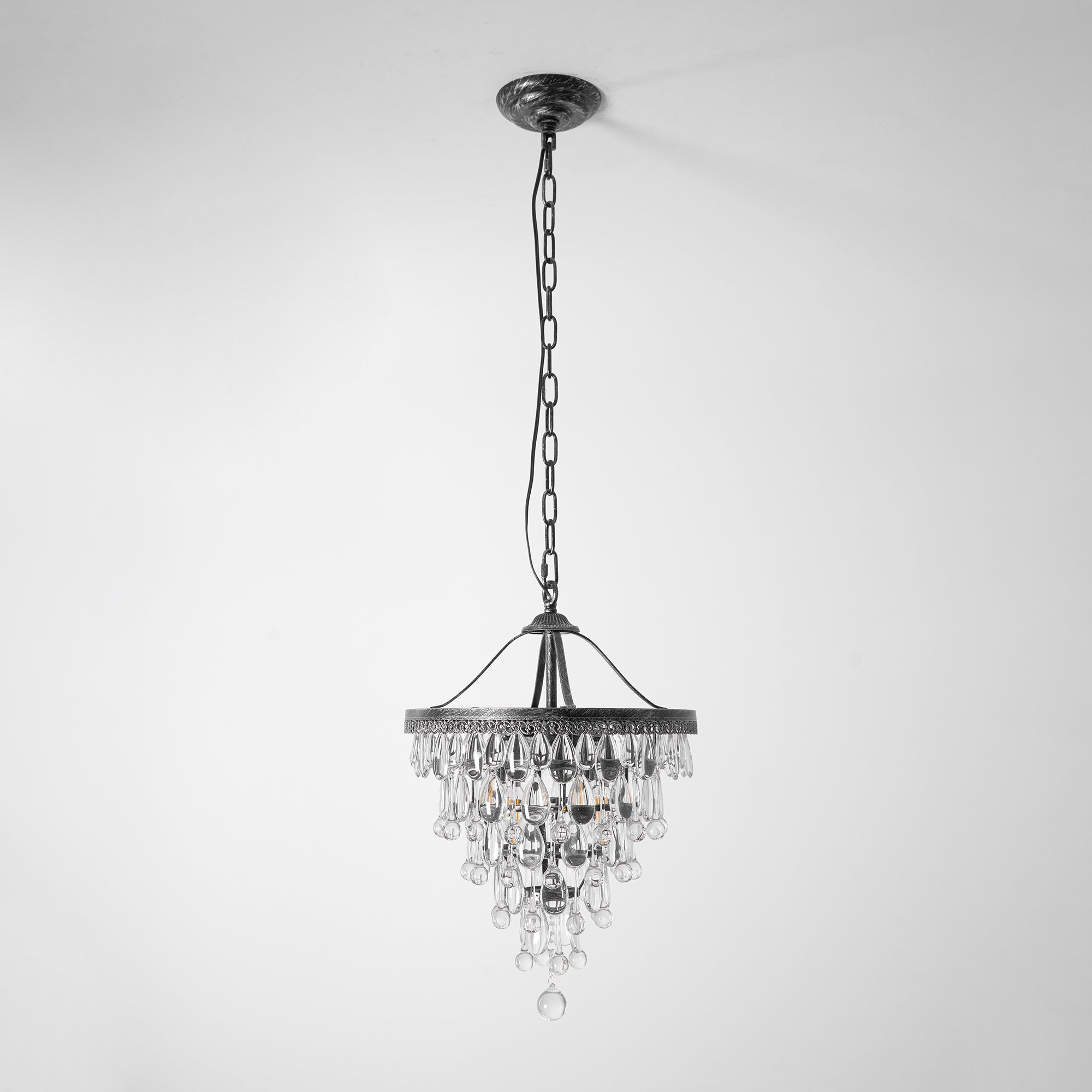 Blink Lustre Unique En Cristal Et Métal En Forme De Pyramide Inversée