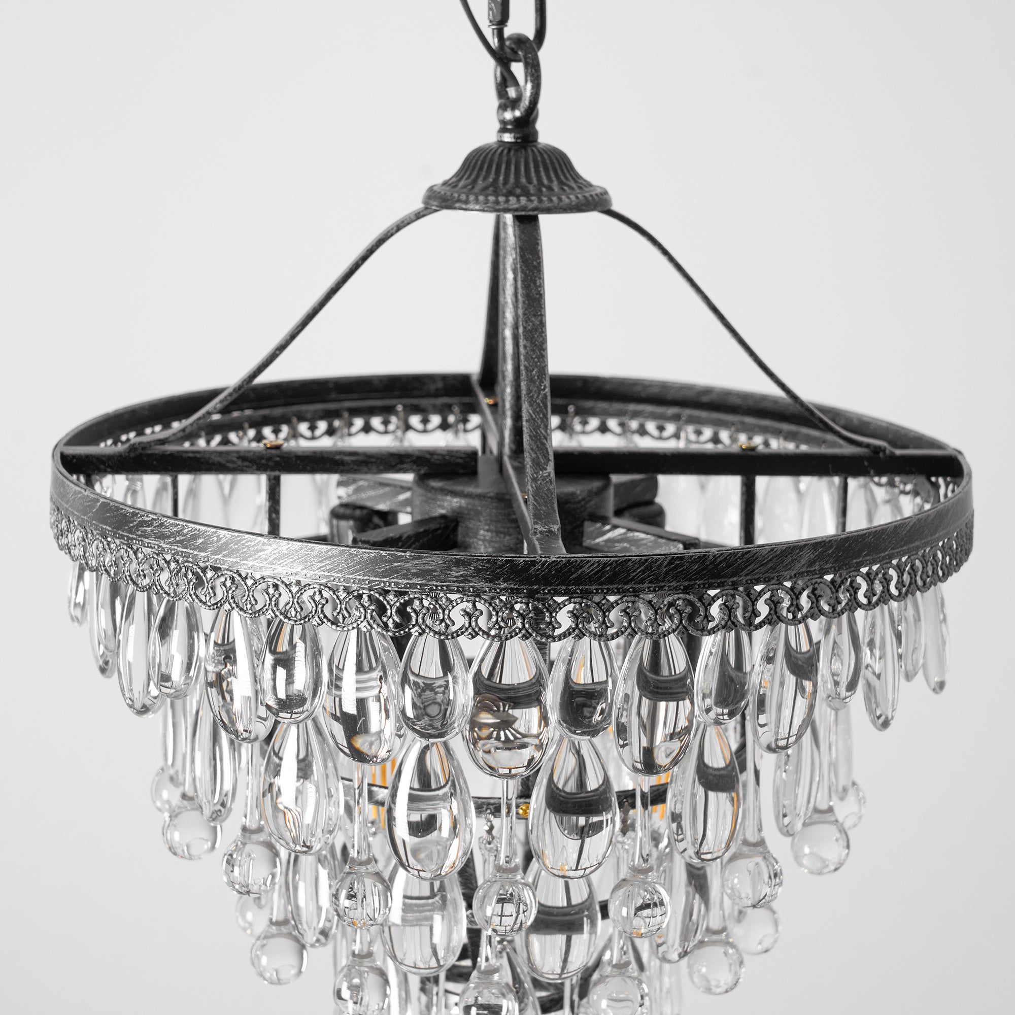 Blink Lustre Unique En Cristal Et Métal En Forme De Pyramide Inversée