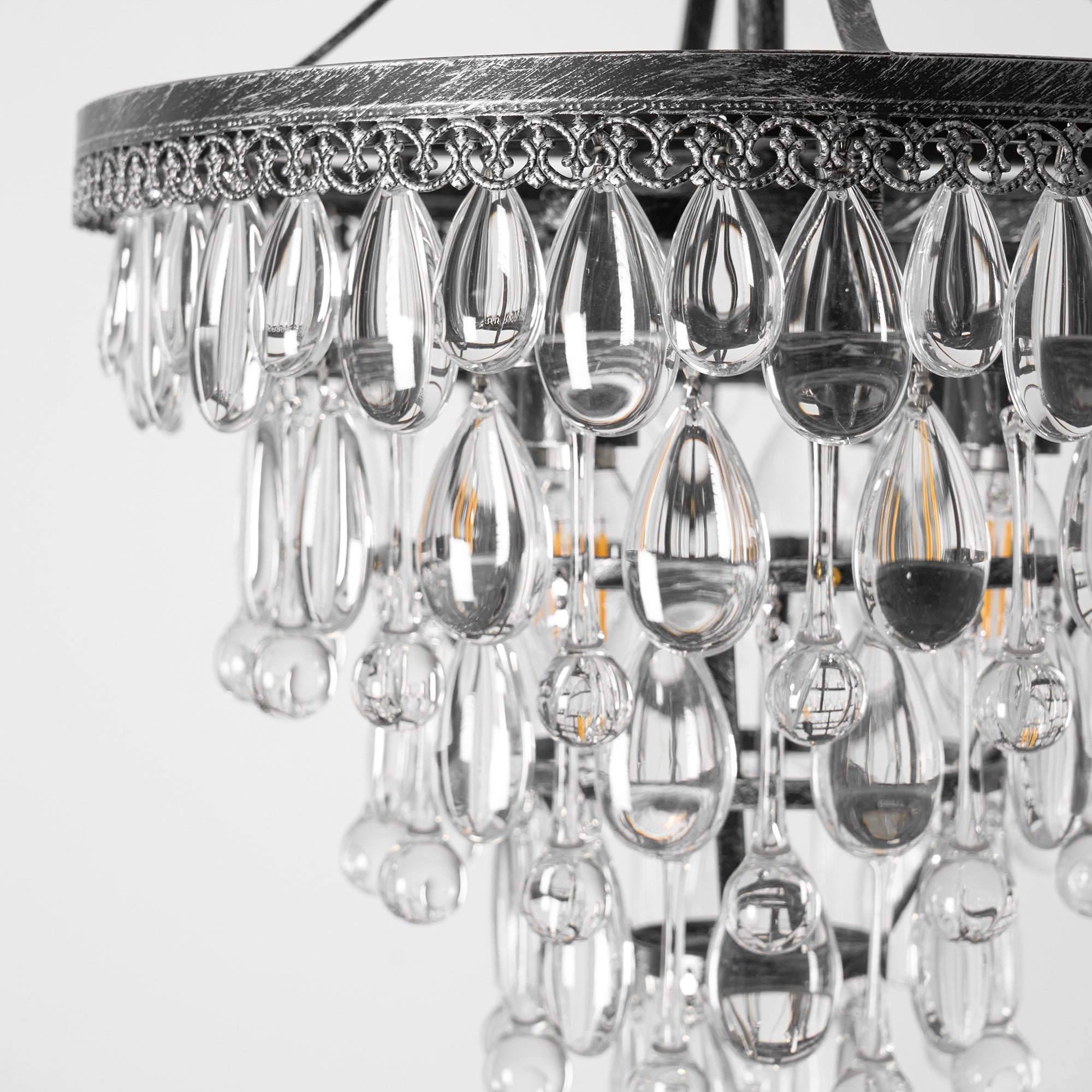 Blink Lustre Unique En Cristal Et Métal En Forme De Pyramide Inversée