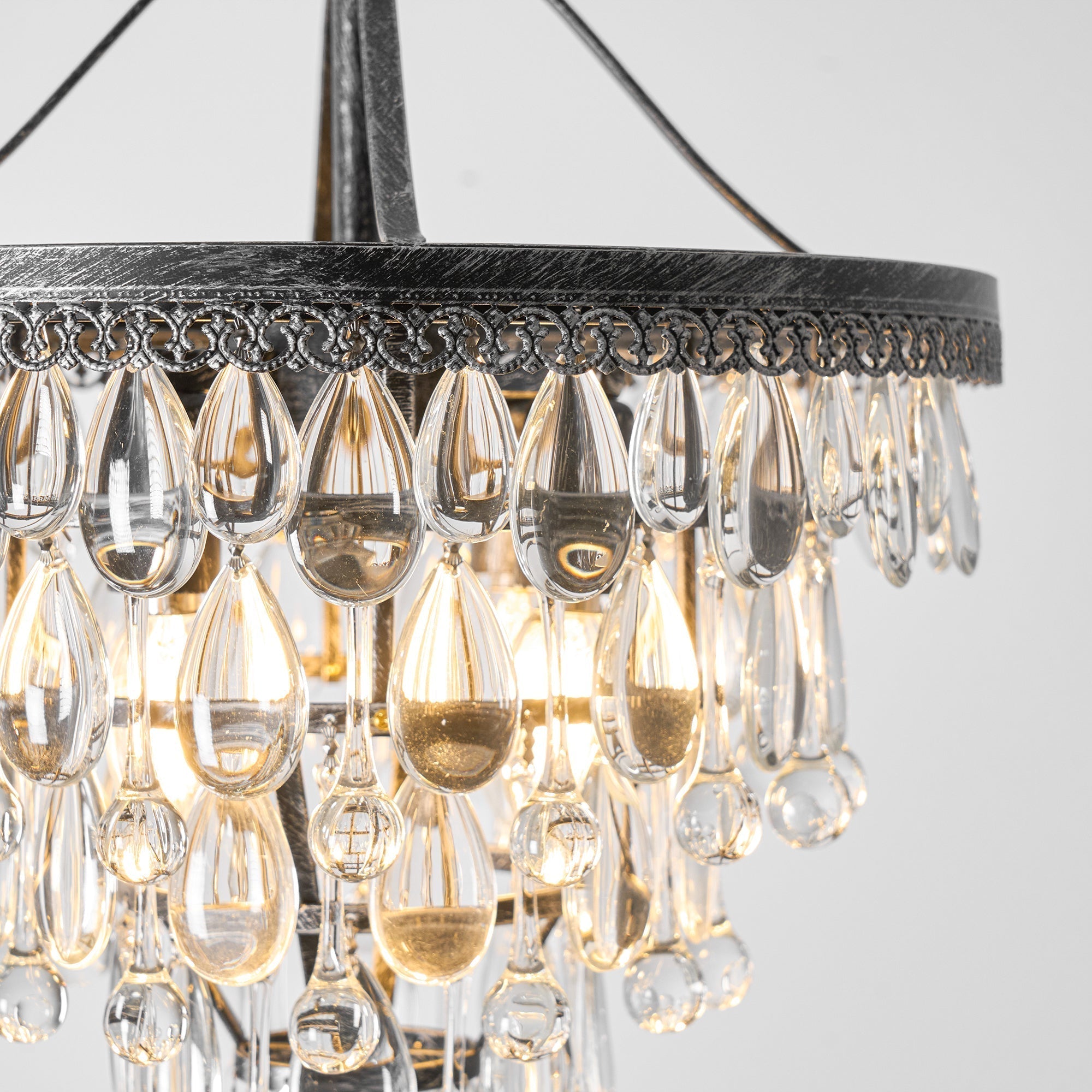 Blink Lustre Unique En Cristal Et Métal En Forme De Pyramide Inversée