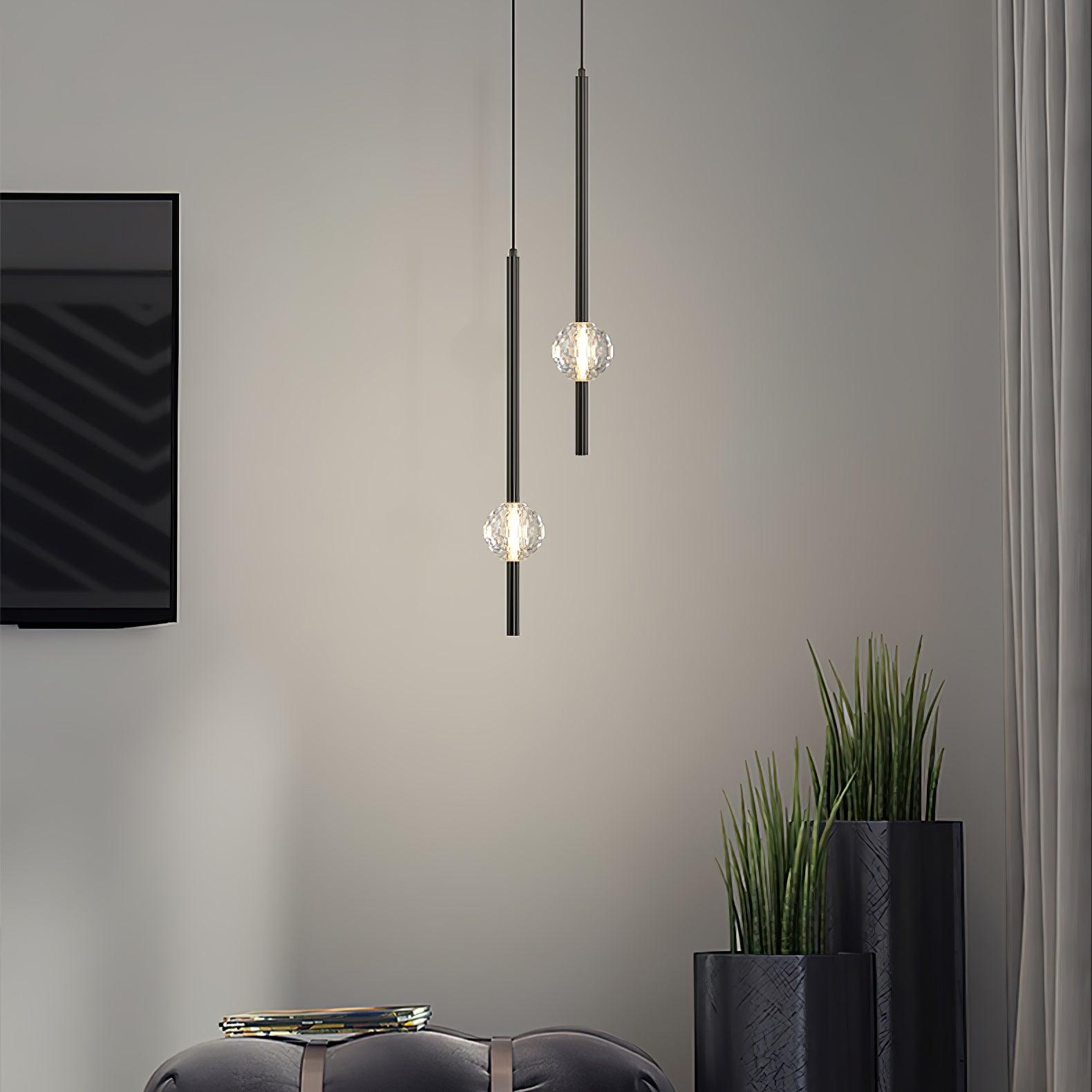 Prism Lustre Suspendu LED En Cristal