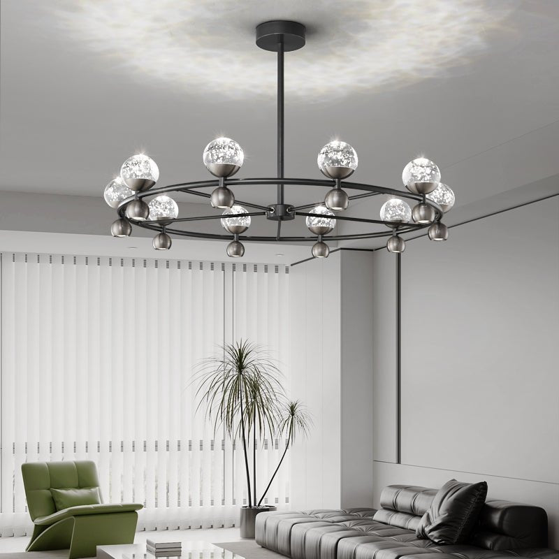 Lumiryn Orbital Verre Globe Lustre