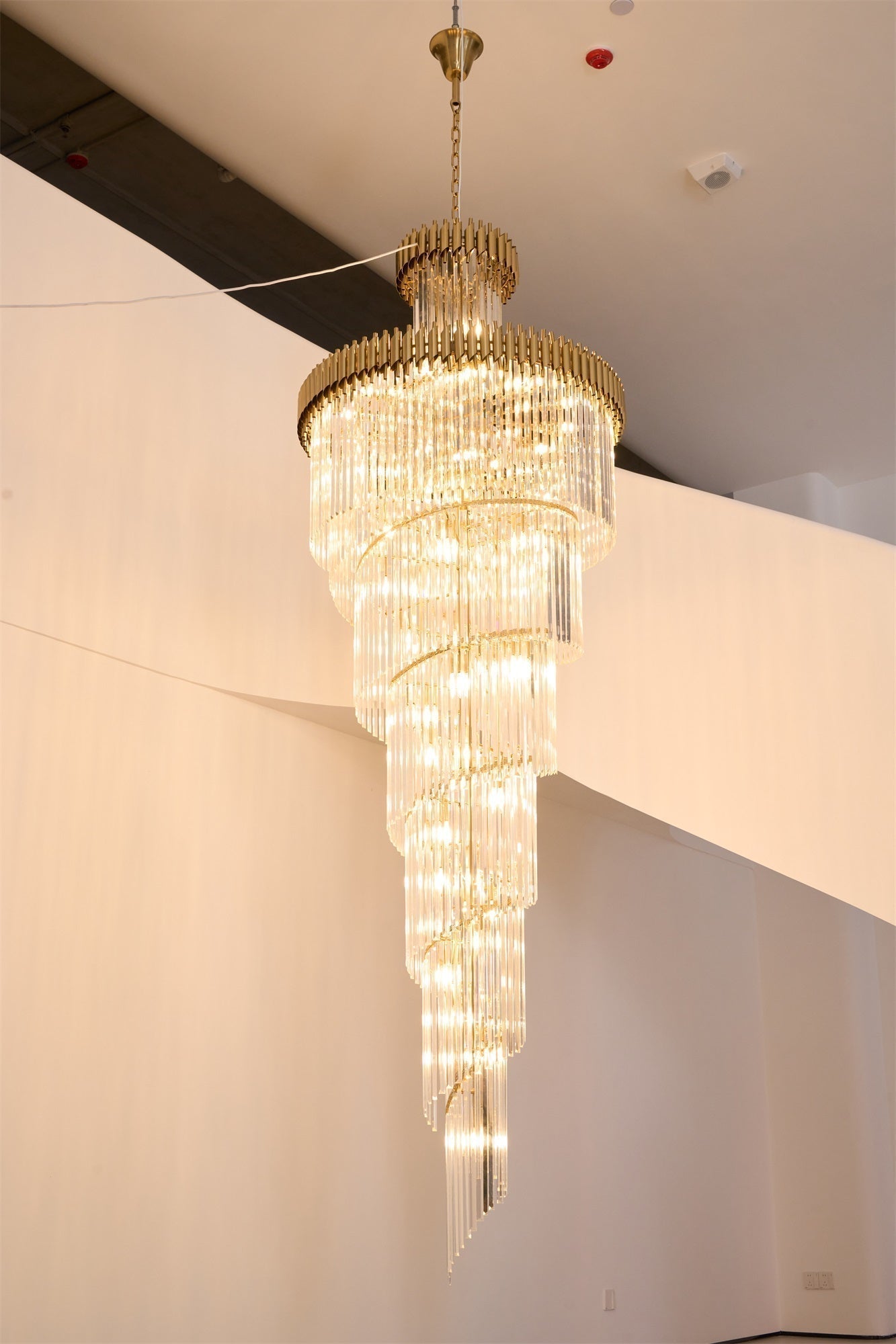 Eurmirila Lustre Luxueux en Cristal en Spirale