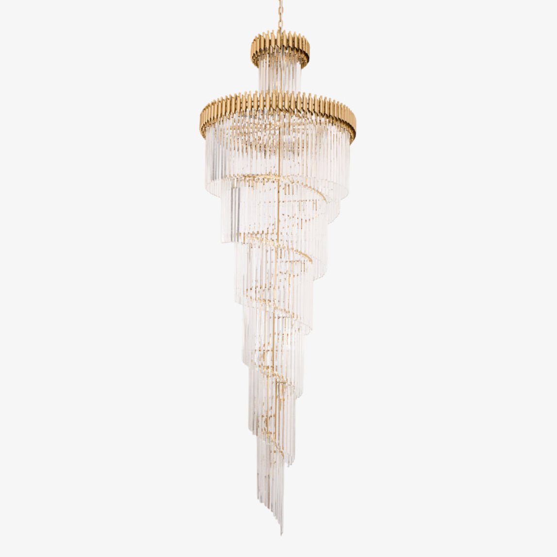 Eurmirila Lustre Luxueux en Cristal en Spirale