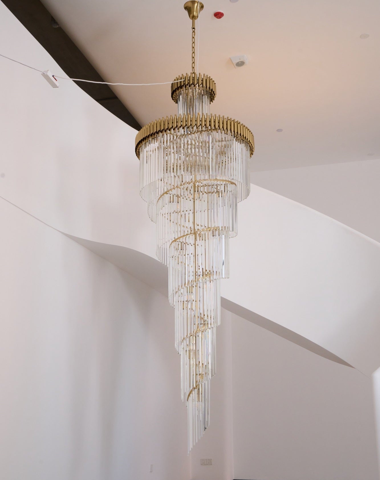 Eurmirila Lustre Luxueux en Cristal en Spirale