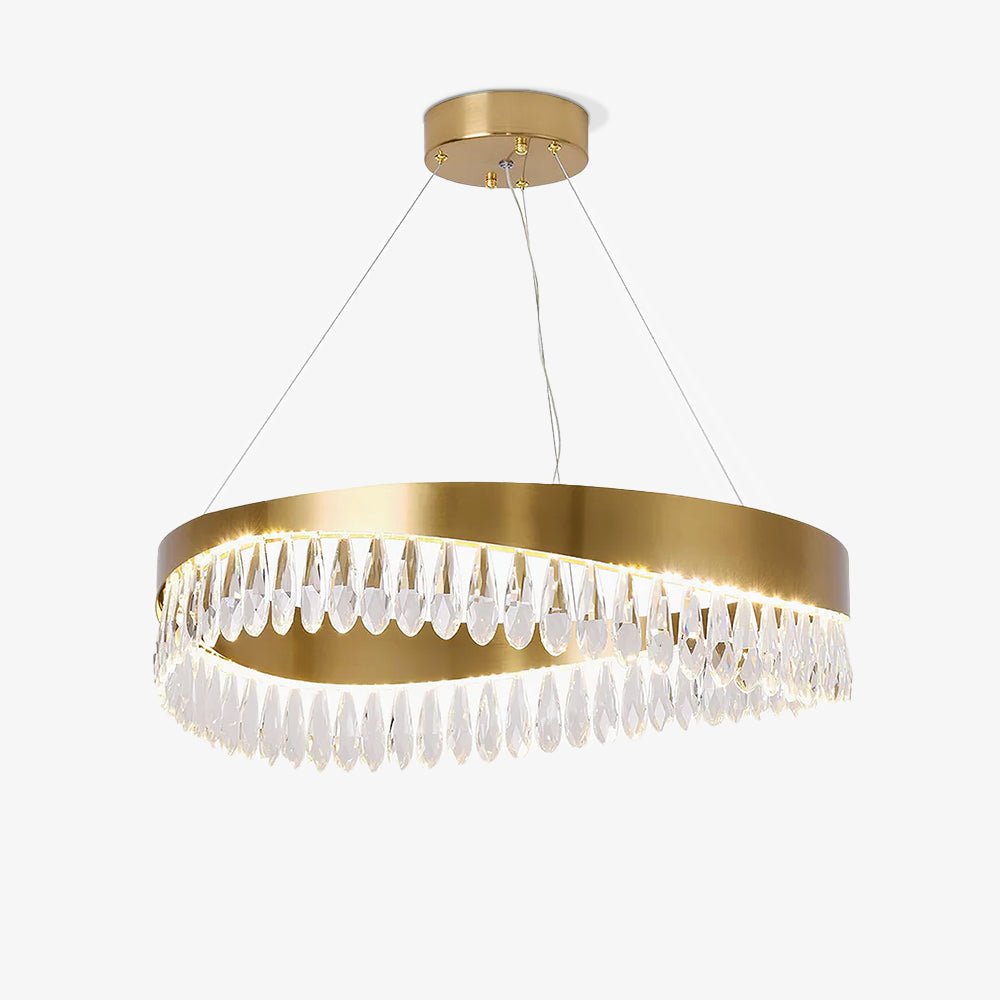Lustra Lustre Anneau en Cristal Poli
