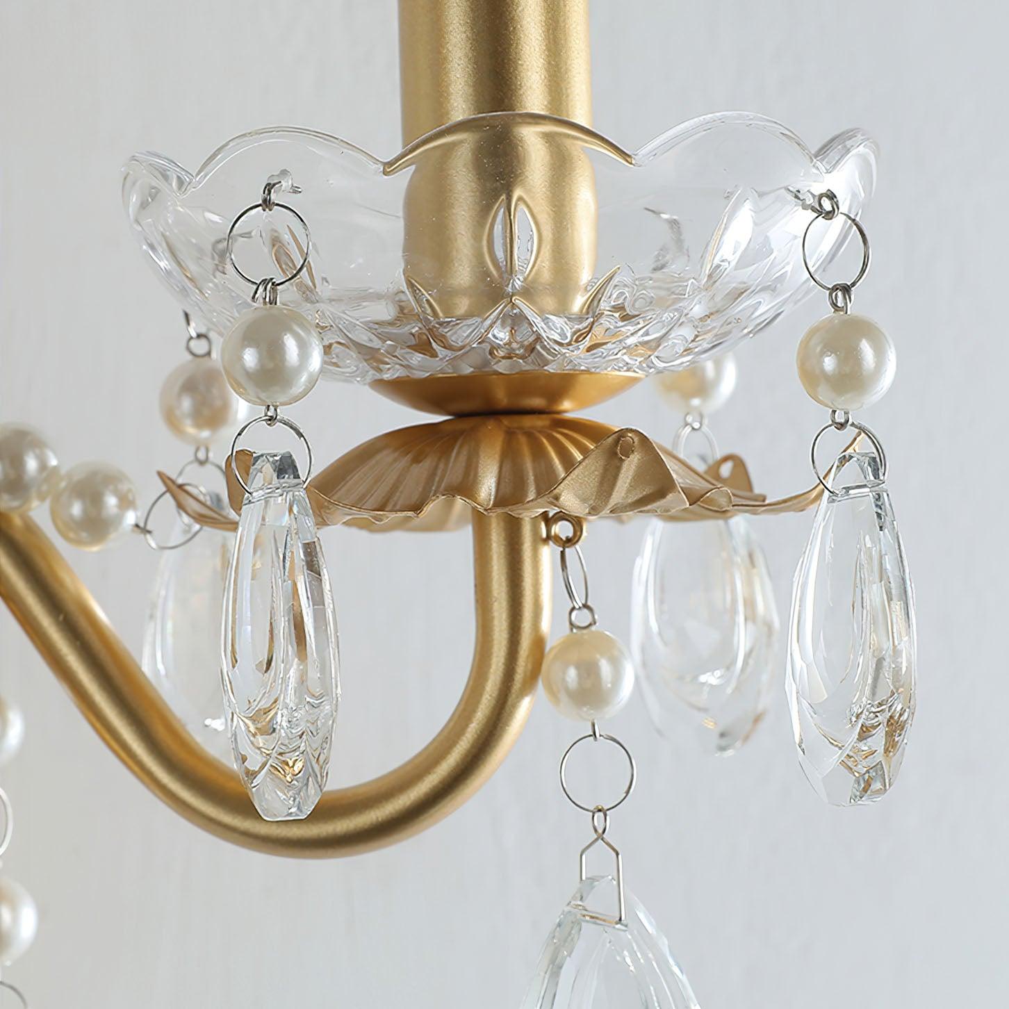 Nydoraris Applique Murale Cristal Chaîne de Perles Élégance
