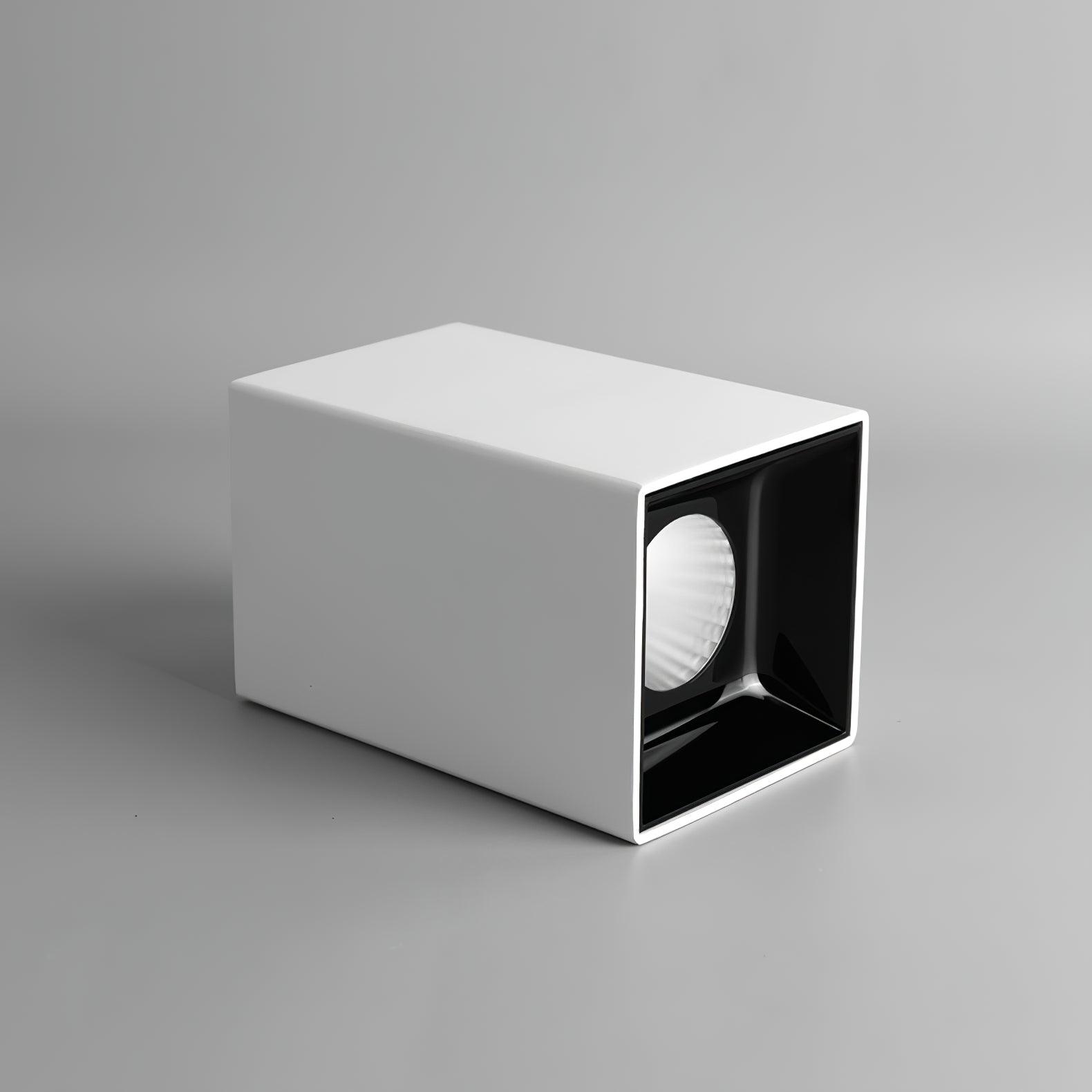 Lustra Plafonnier Cube Carré Noir Projecteur