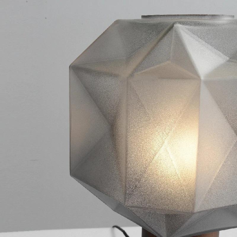 Ivsileth Lampe de Table Art Nordique en Verre Haut de Gamme