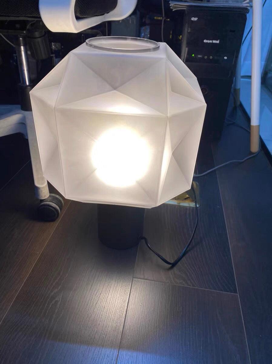Ivsileth Lampe de Table Art Nordique en Verre Haut de Gamme