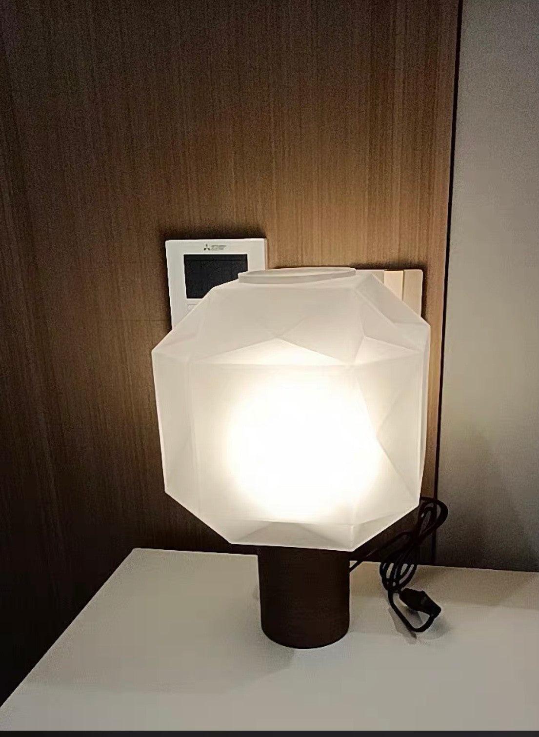 Ivsileth Lampe de Table Art Nordique en Verre Haut de Gamme