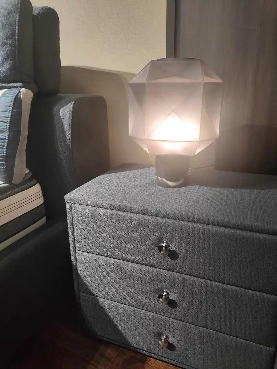 Ivsileth Lampe de Table Art Nordique en Verre Haut de Gamme