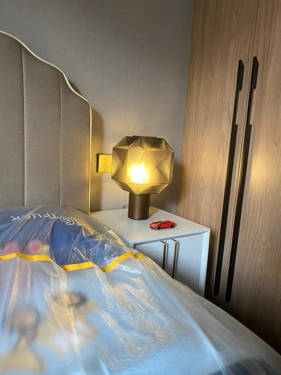 Ivsileth Lampe de Table Art Nordique en Verre Haut de Gamme