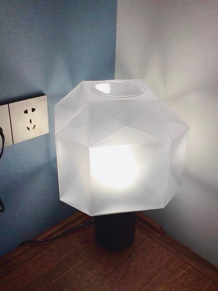 Ivsileth Lampe de Table Art Nordique en Verre Haut de Gamme