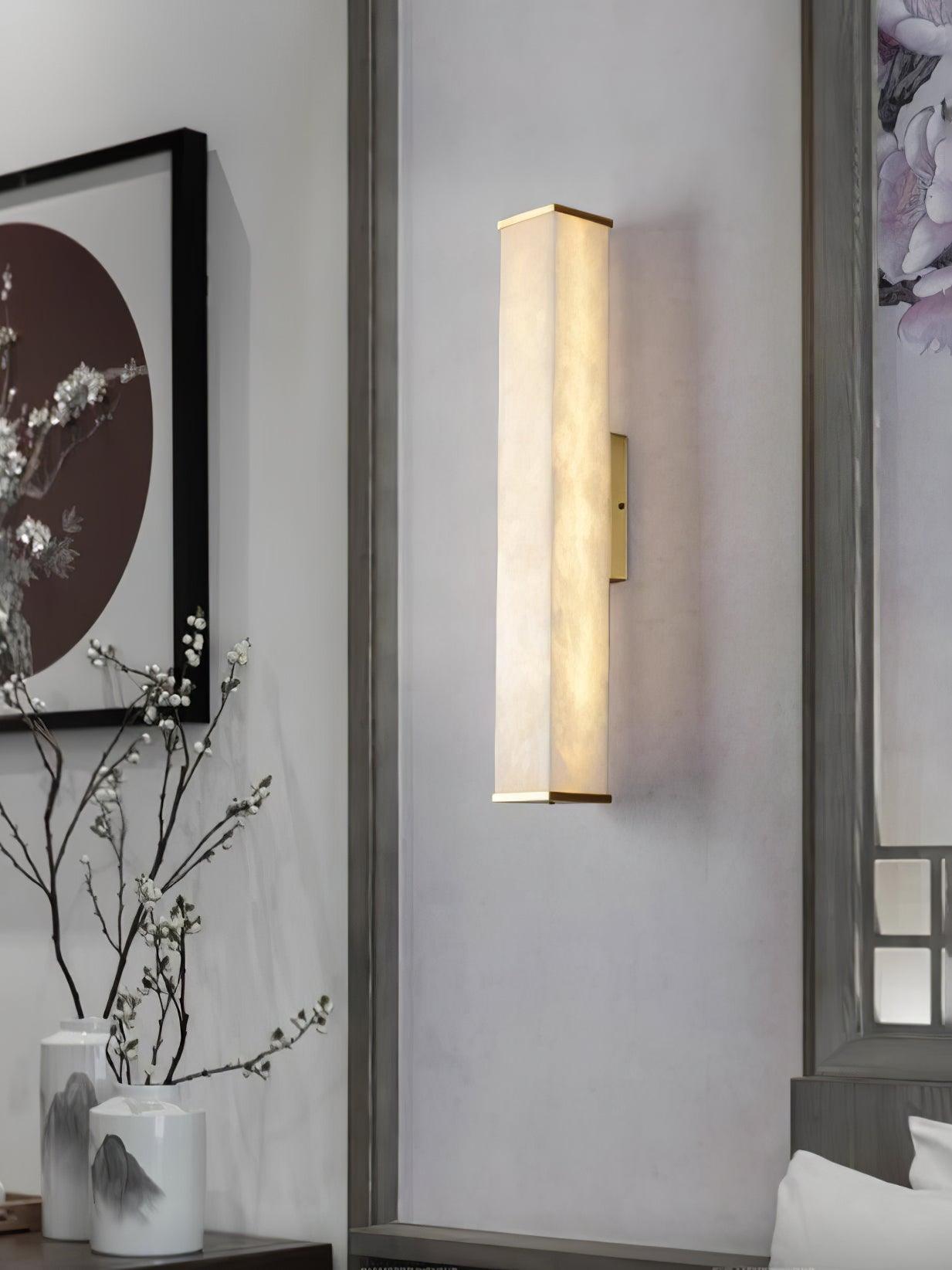Vithaira Lampe Murale Linéaire en Albâtre