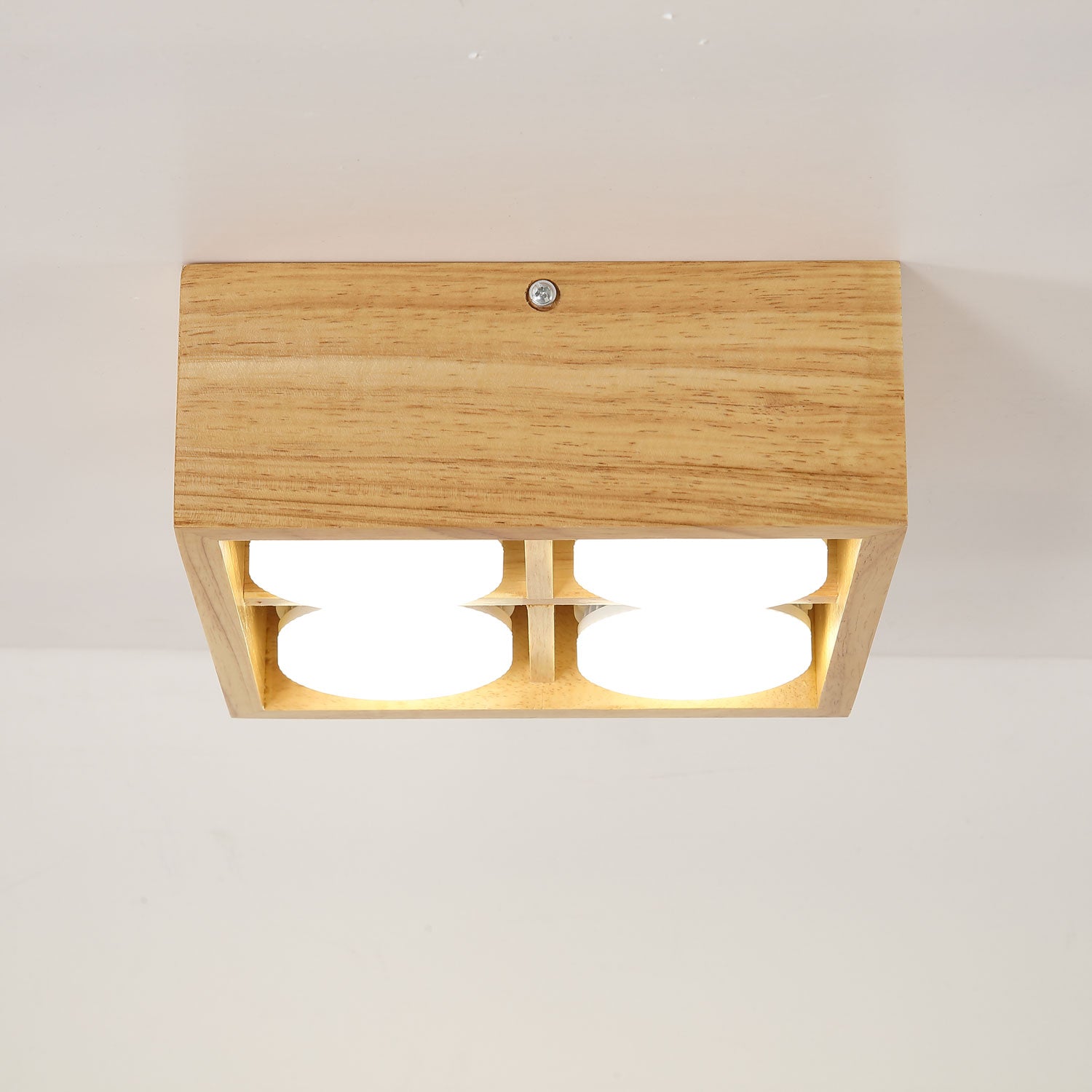 Eliza Minimaliste Bois Plafonnier Lumière