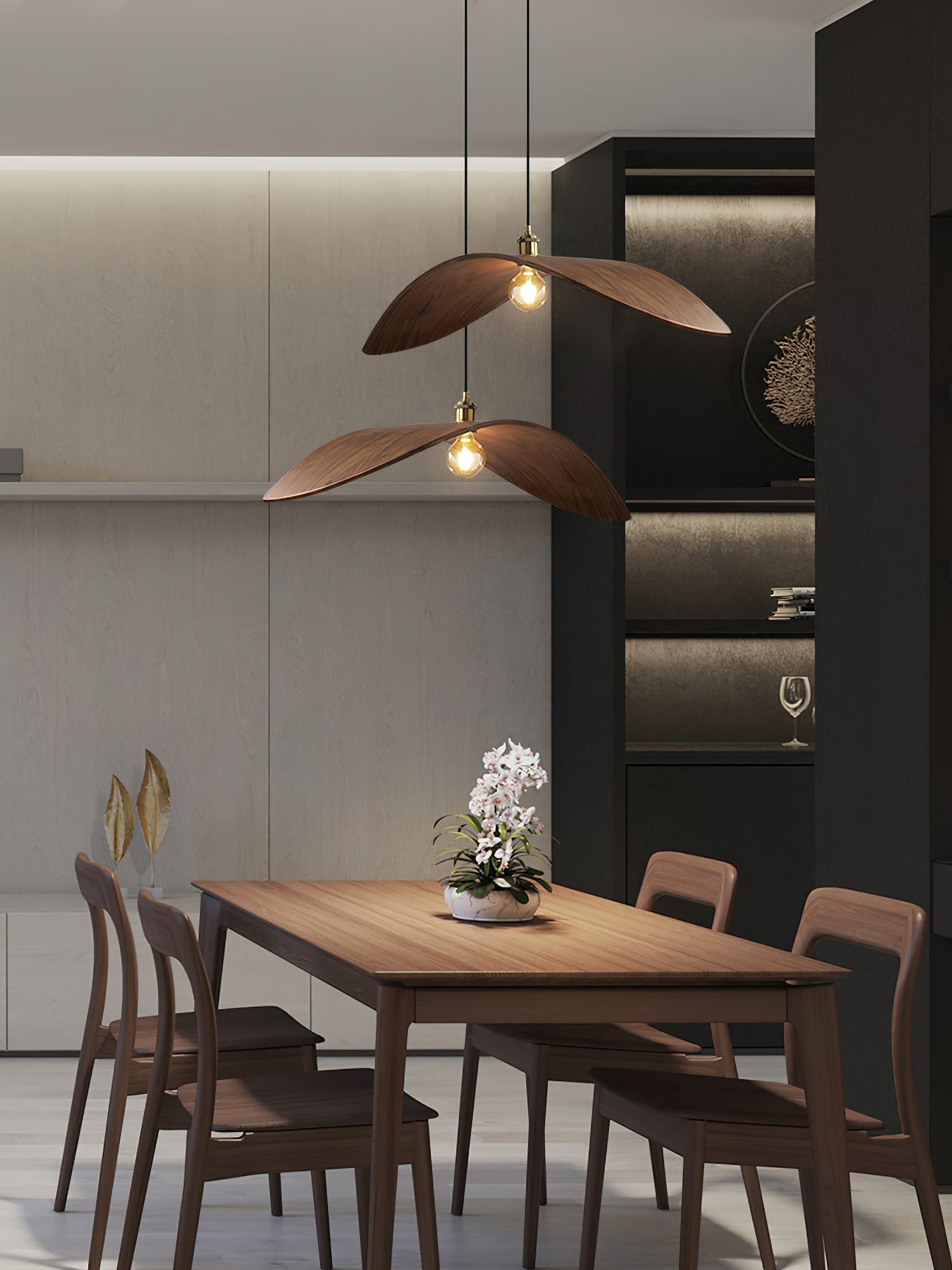 Lymiror Suspension en Bois Art Nordique