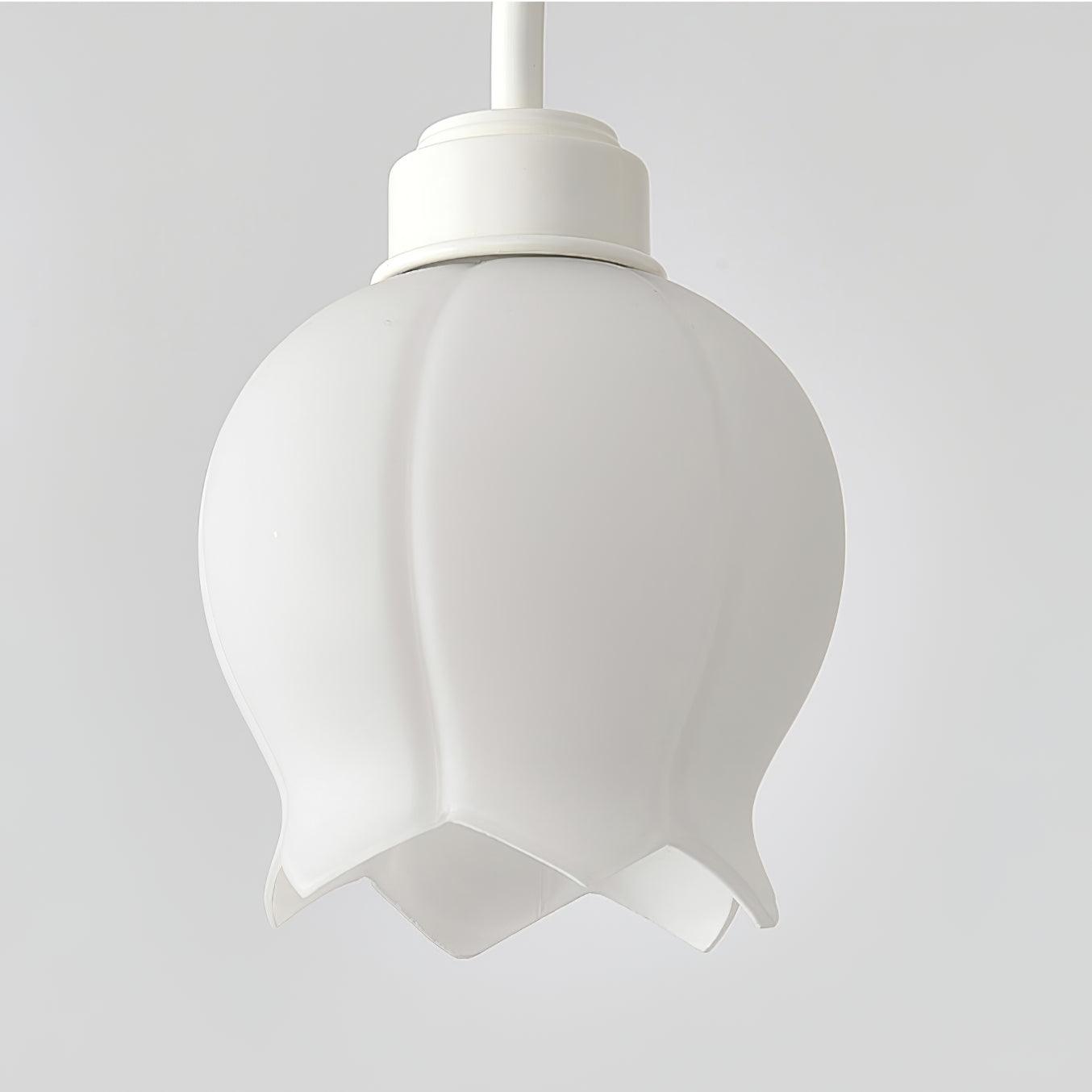 Lustra Lustre Floral Blanc Élégant