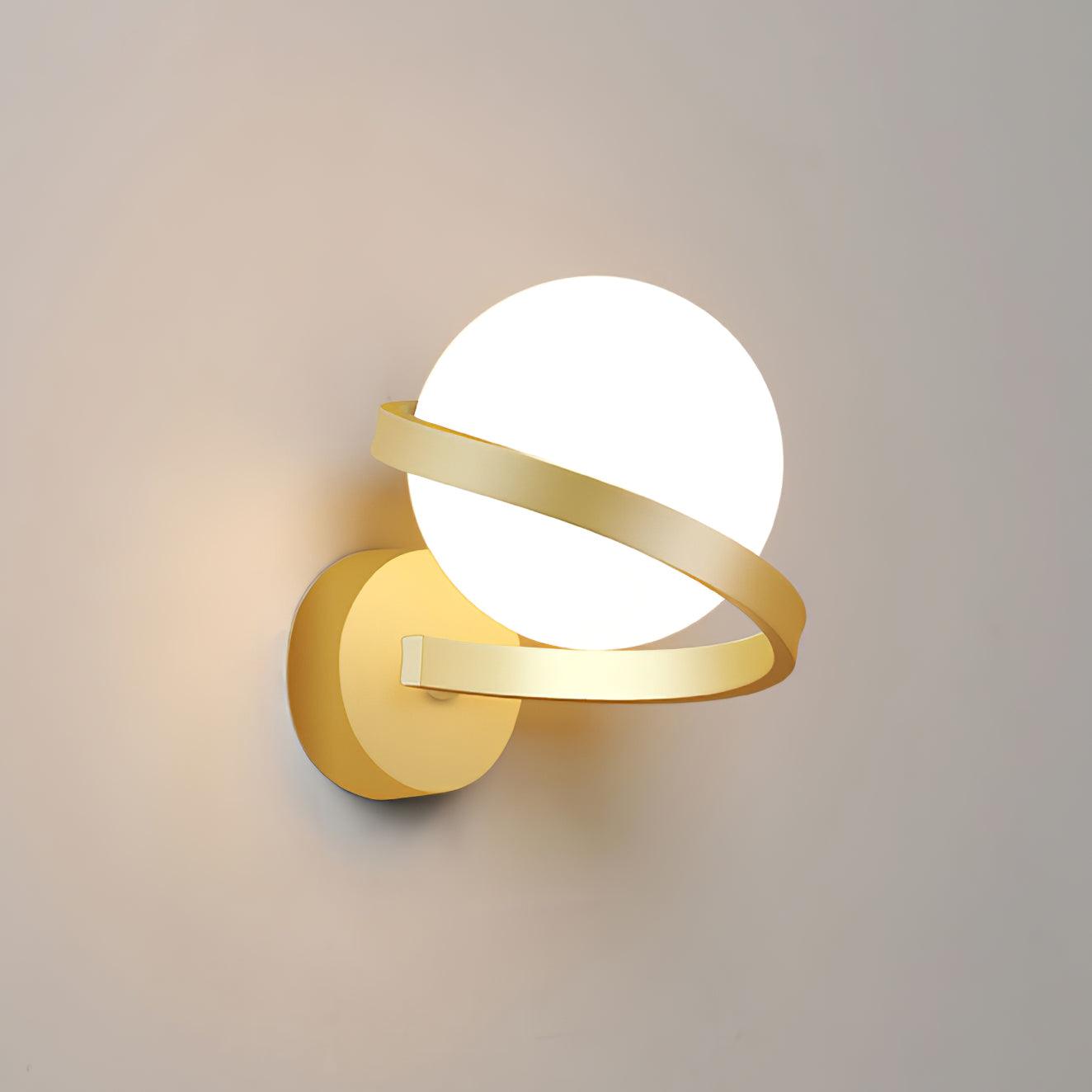 Curved Applique Murale Spirale en Laiton