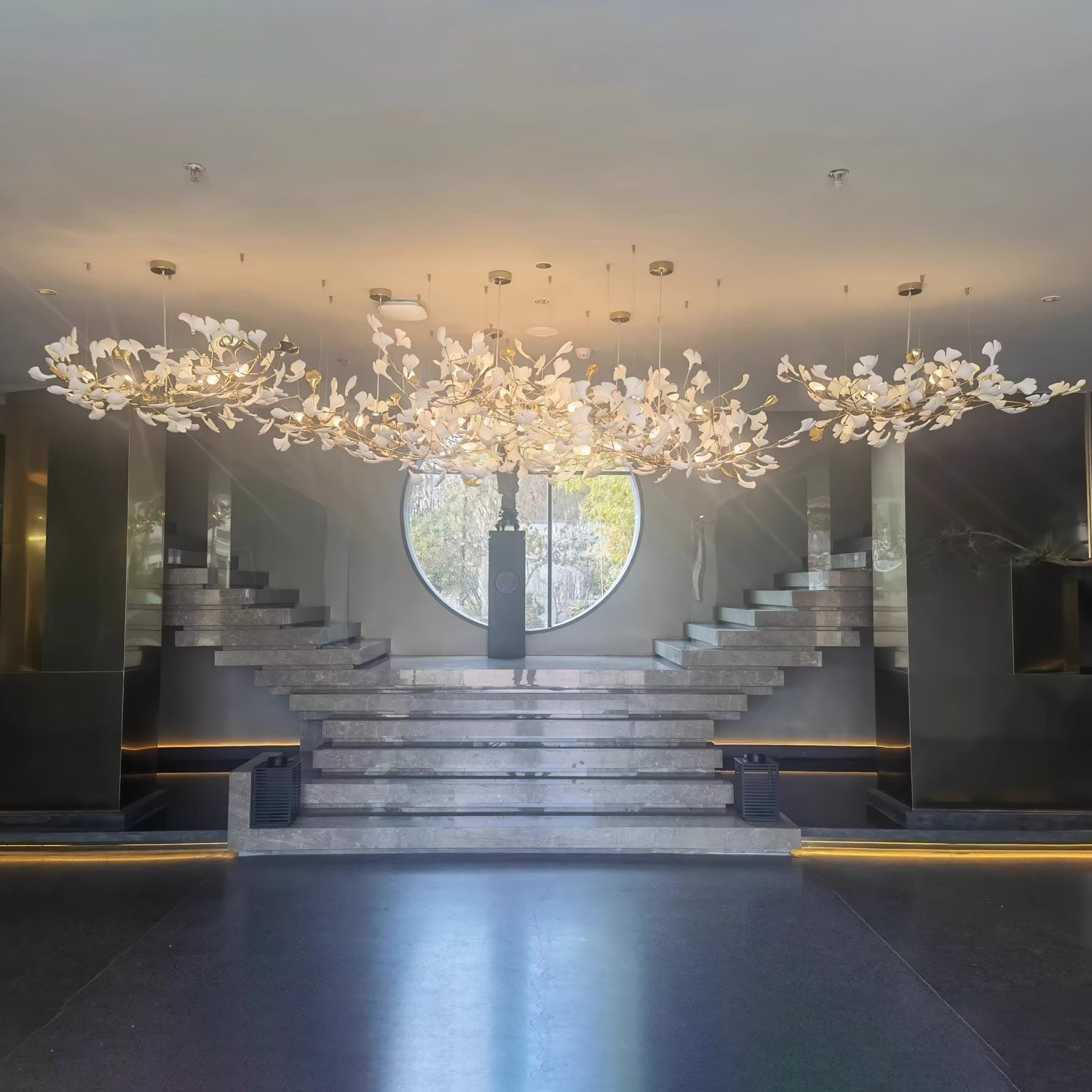 Olivia Céramique Gingko Feuille Lustre