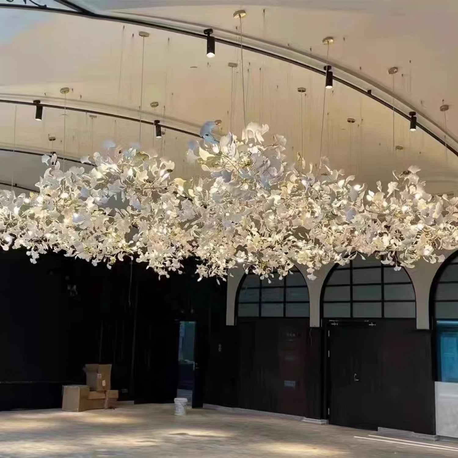 Olivia Céramique Gingko Feuille Lustre