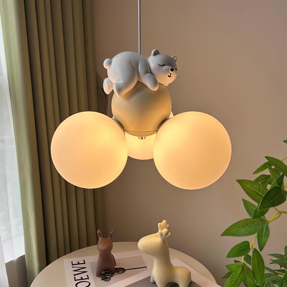 Aria Lampe Suspension Résine Animaux Mignons