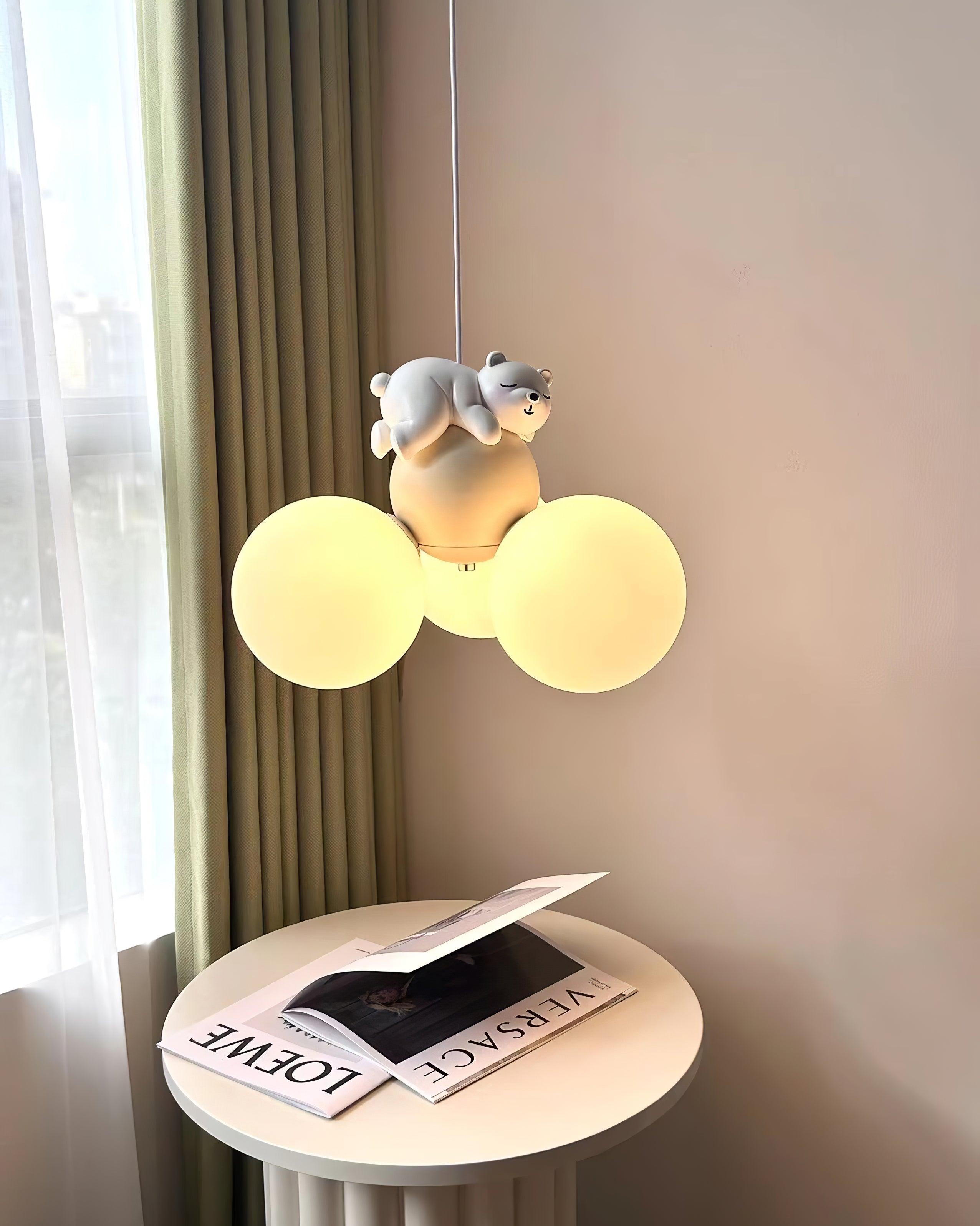 Aria Lampe Suspension Résine Animaux Mignons