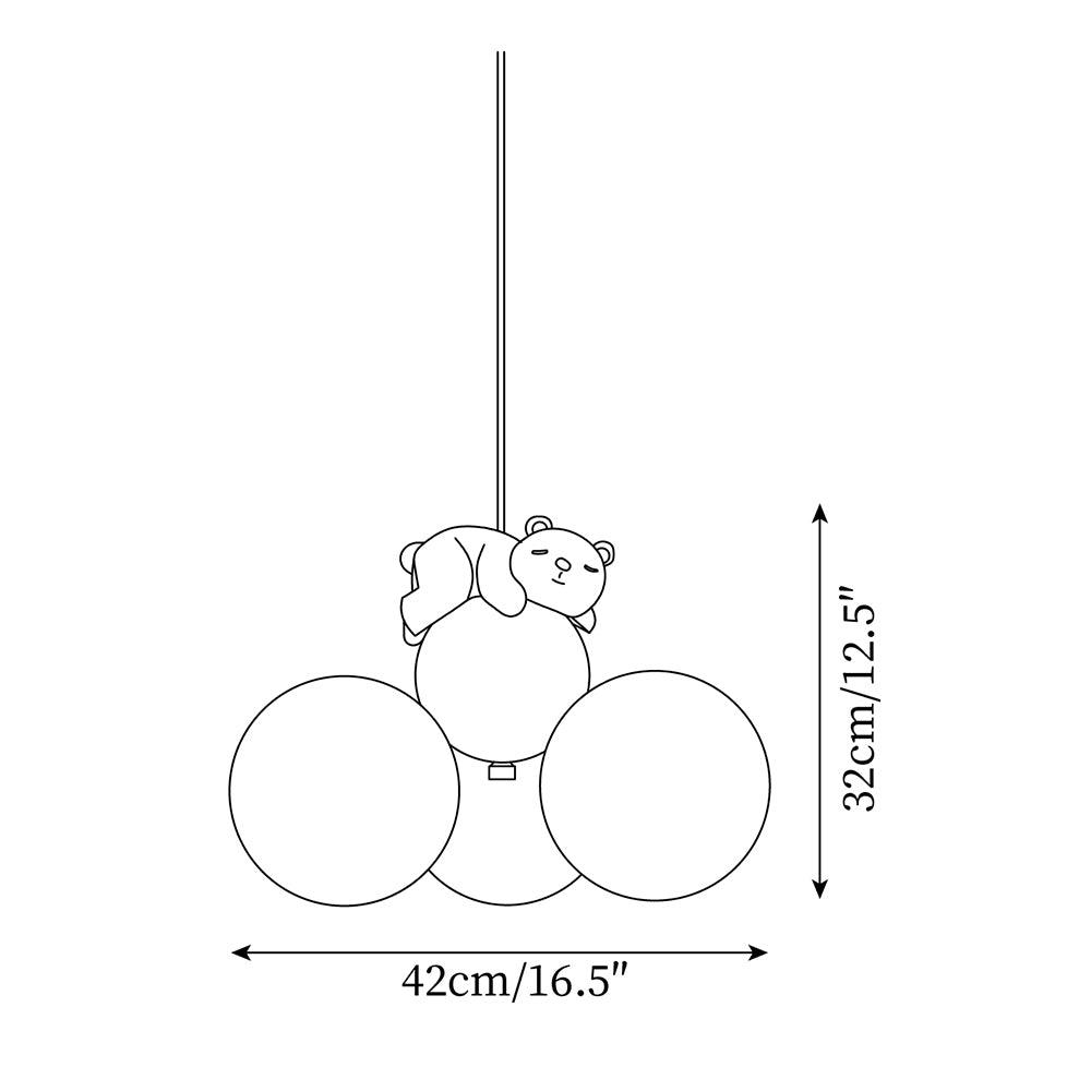 Aria Lampe Suspension Résine Animaux Mignons