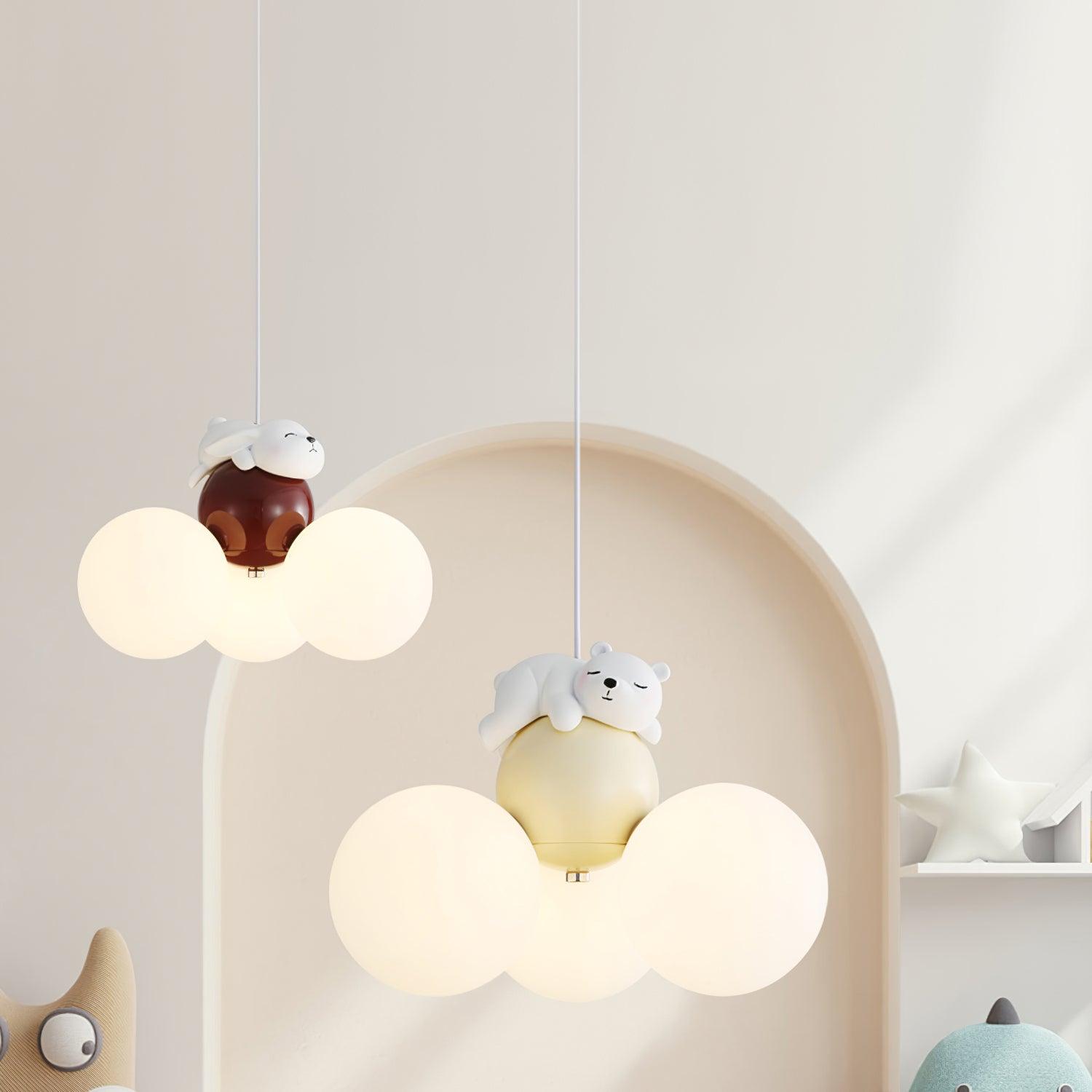 Aria Lampe Suspension Résine Animaux Mignons
