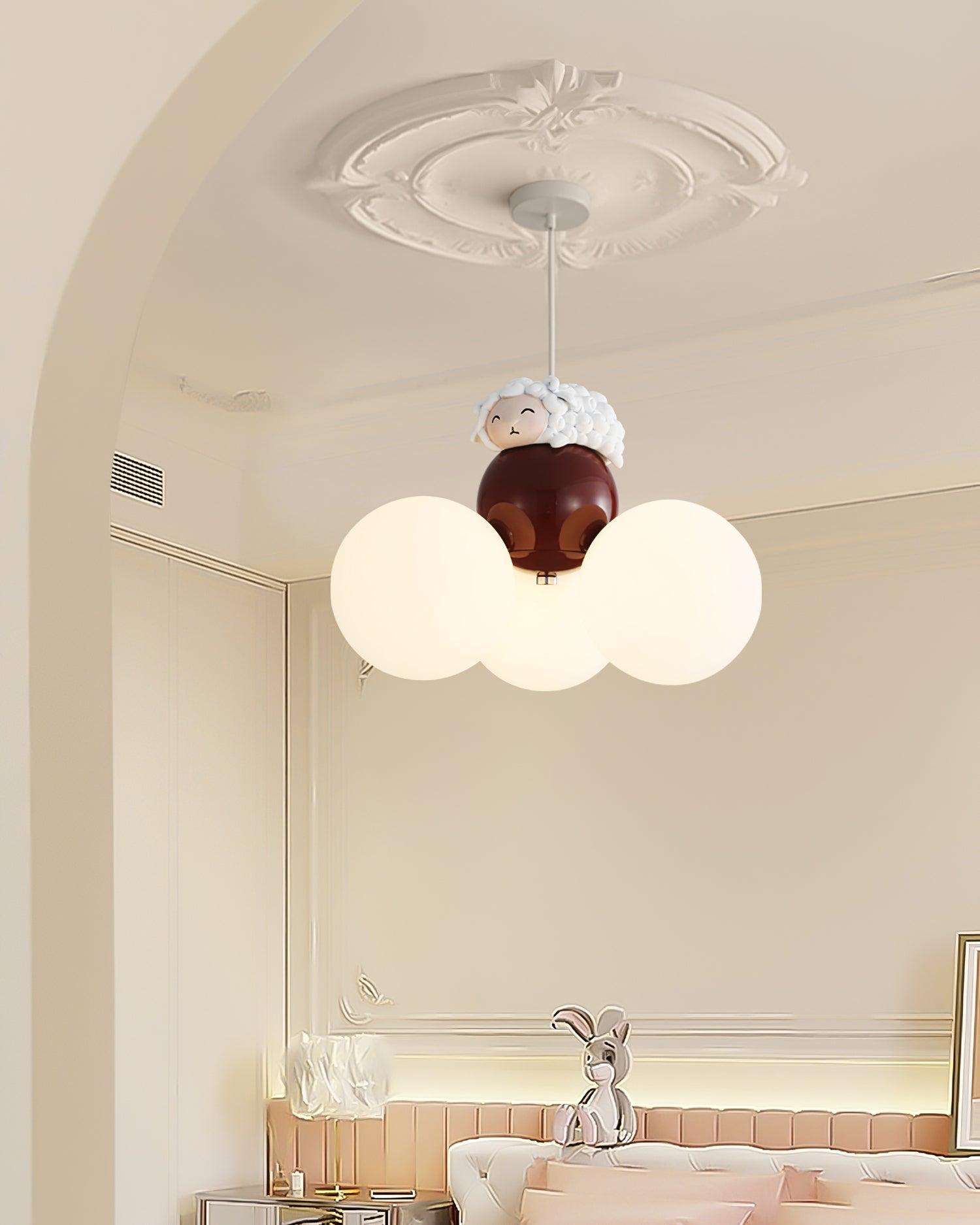 Aria Lampe Suspension Résine Animaux Mignons