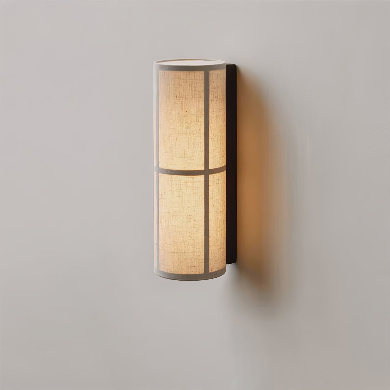 Lustra Wall Lamp Cylinder Fabric Soft Glow
