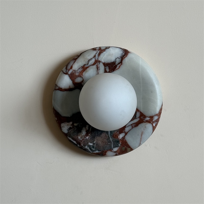 Vomire Applique Murale en Marbre Rouge Nordique Premium