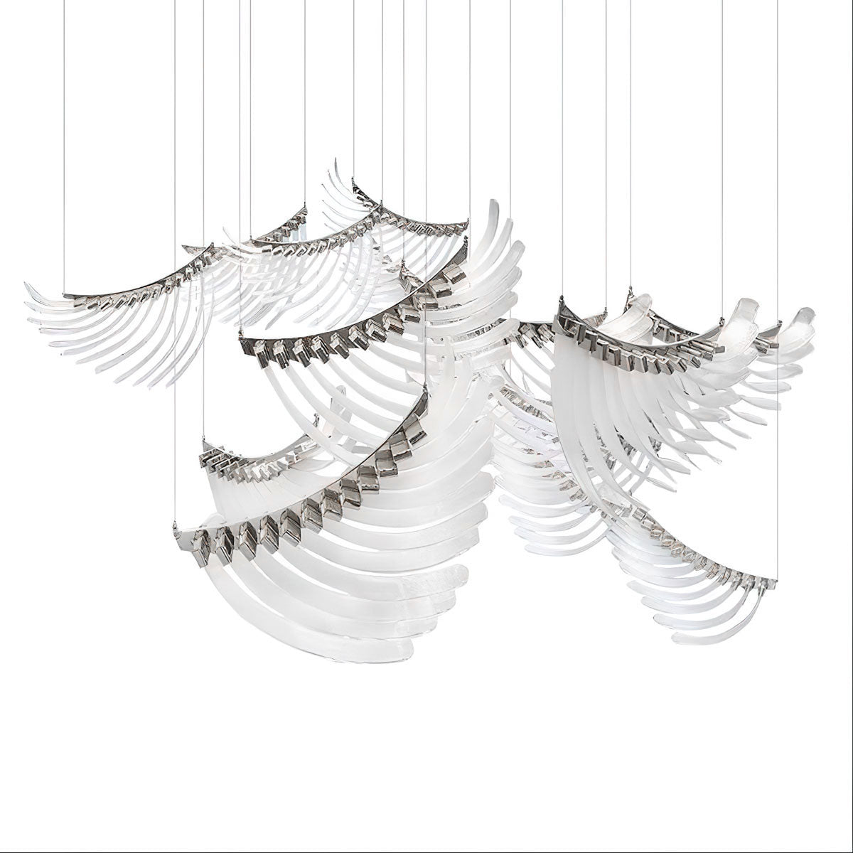 Eurrinia Verre Aile Groupe Lustre