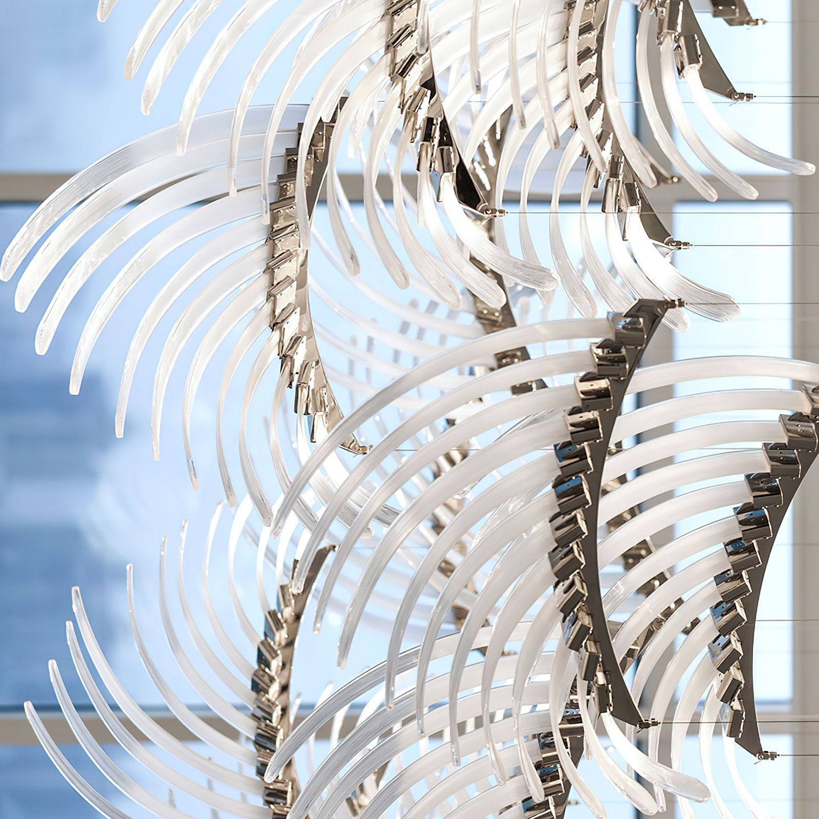 Eurrinia Verre Aile Groupe Lustre