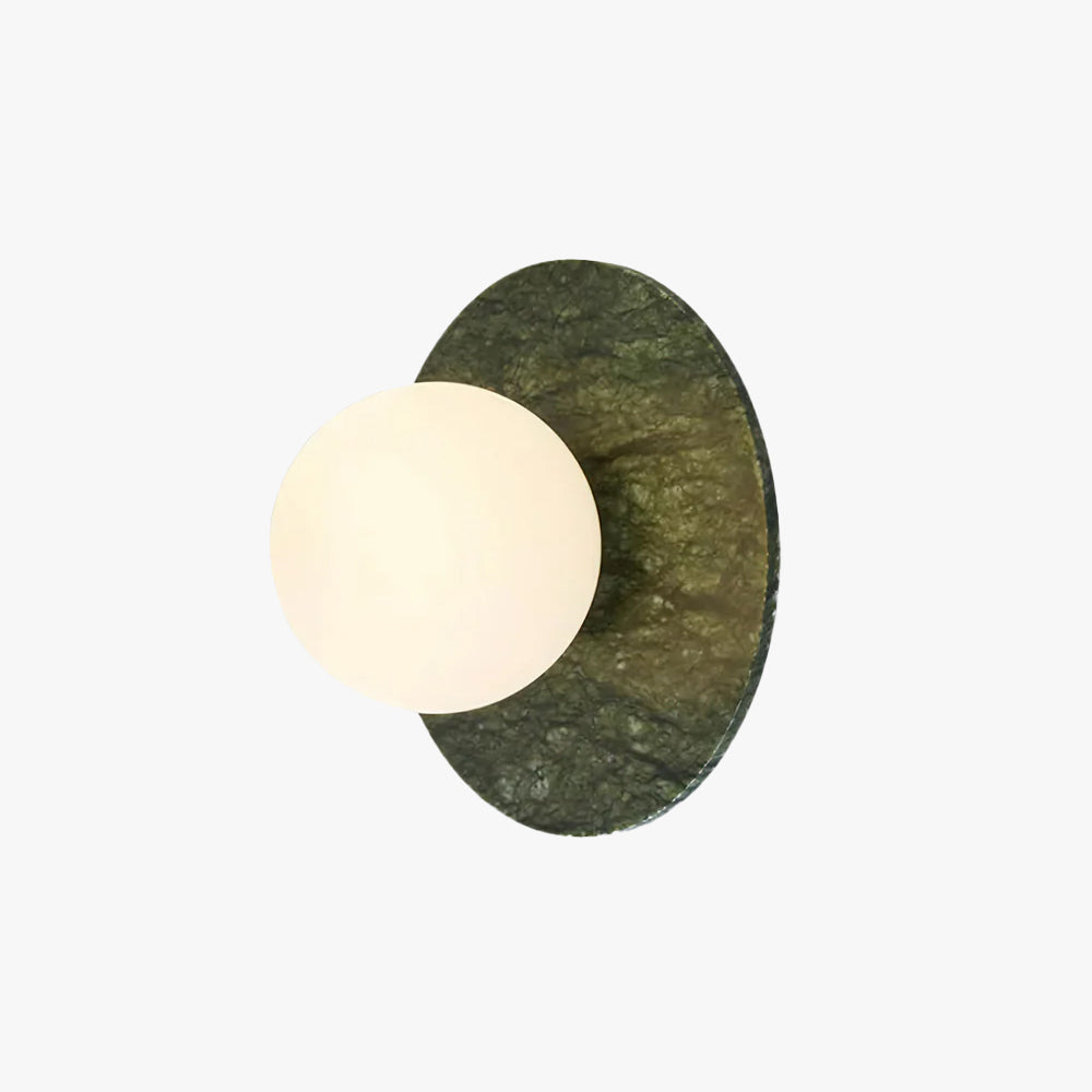 Enox Applique Murale Minimaliste à Globe en Marbre