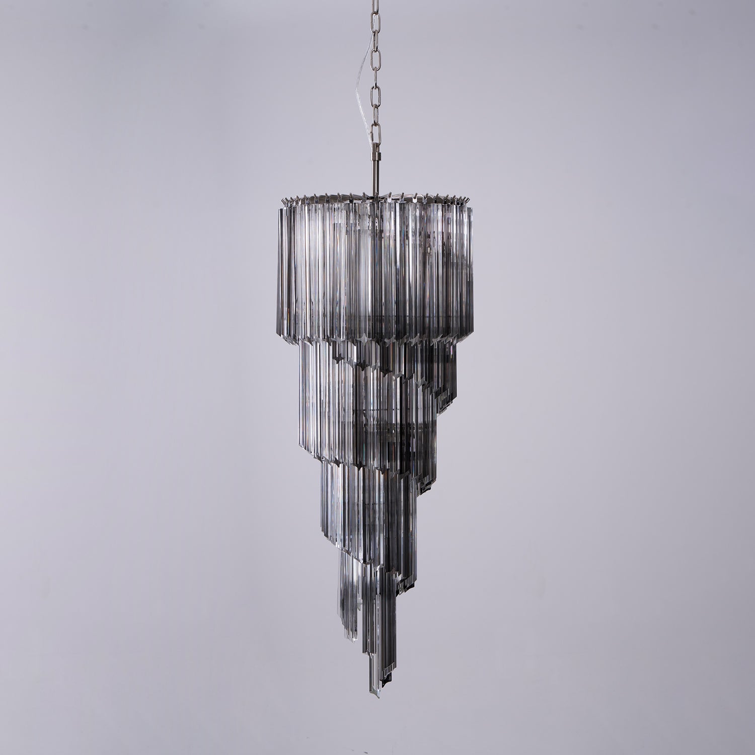 Aurora Lustre Fumé Verre Spirale