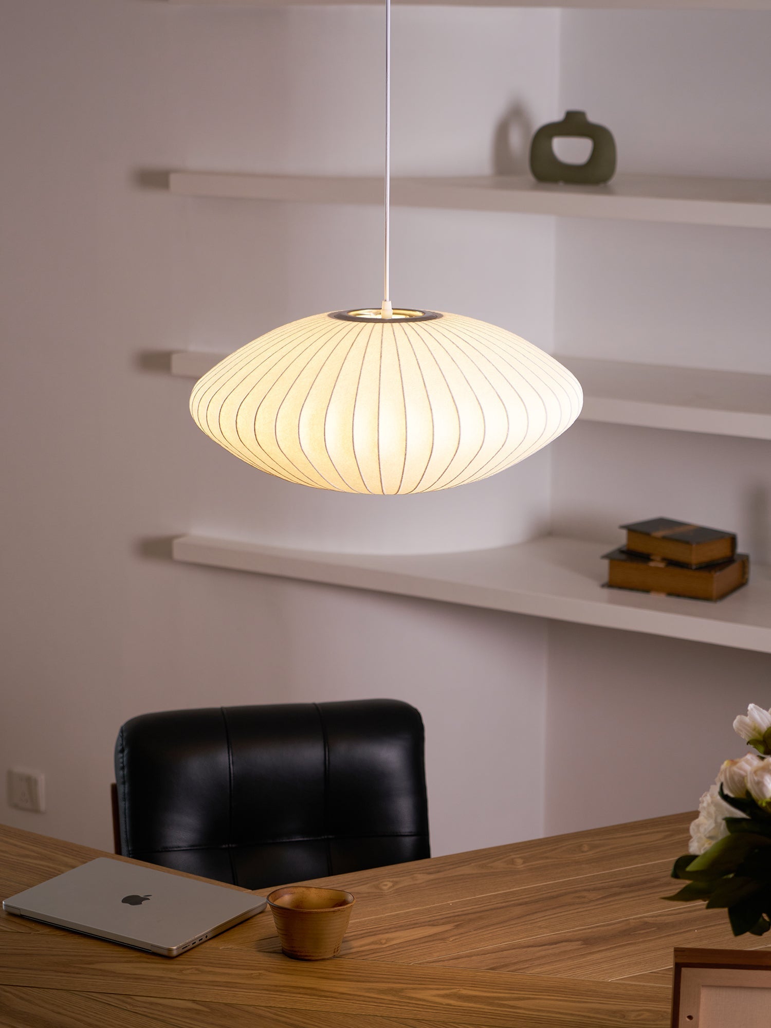 Nebula Lampe Suspendue en Soie de Mûrier Boule