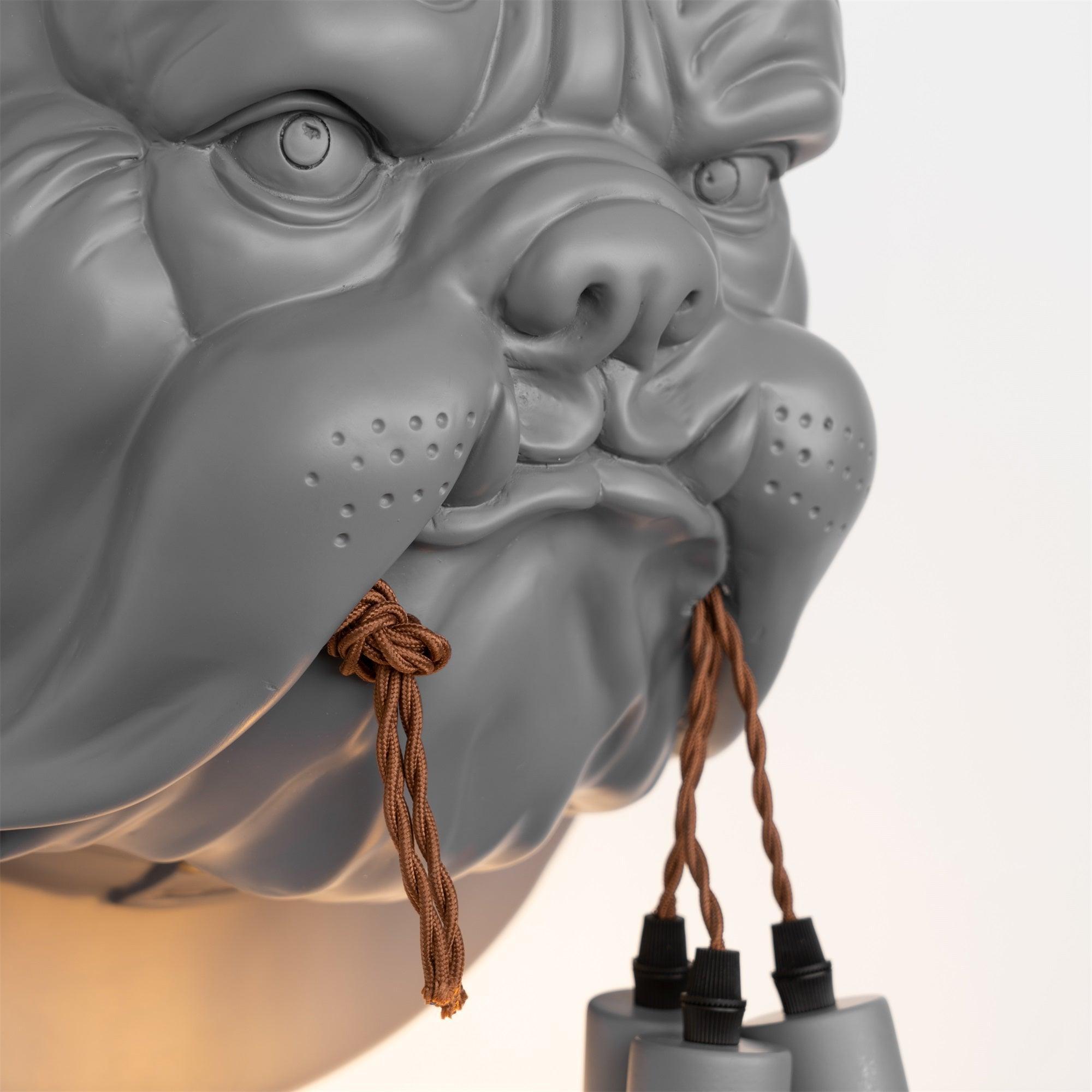 Lustra Applique Murale Sculpture Bulldog Fantaisiste