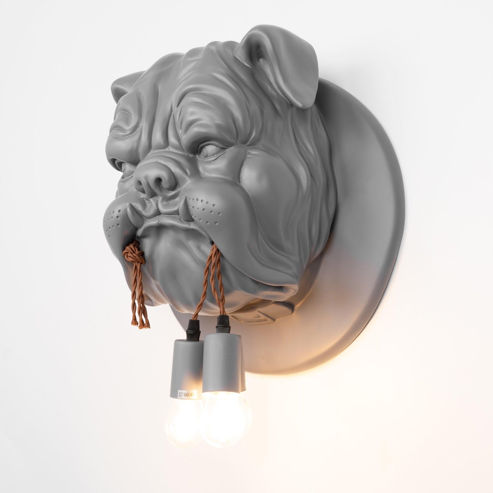 Lustra Applique Murale Sculpture Bulldog Fantaisiste