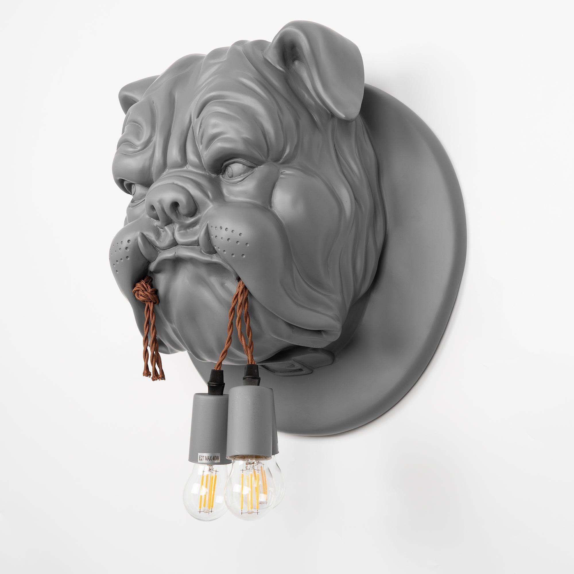 Lustra Applique Murale Sculpture Bulldog Fantaisiste