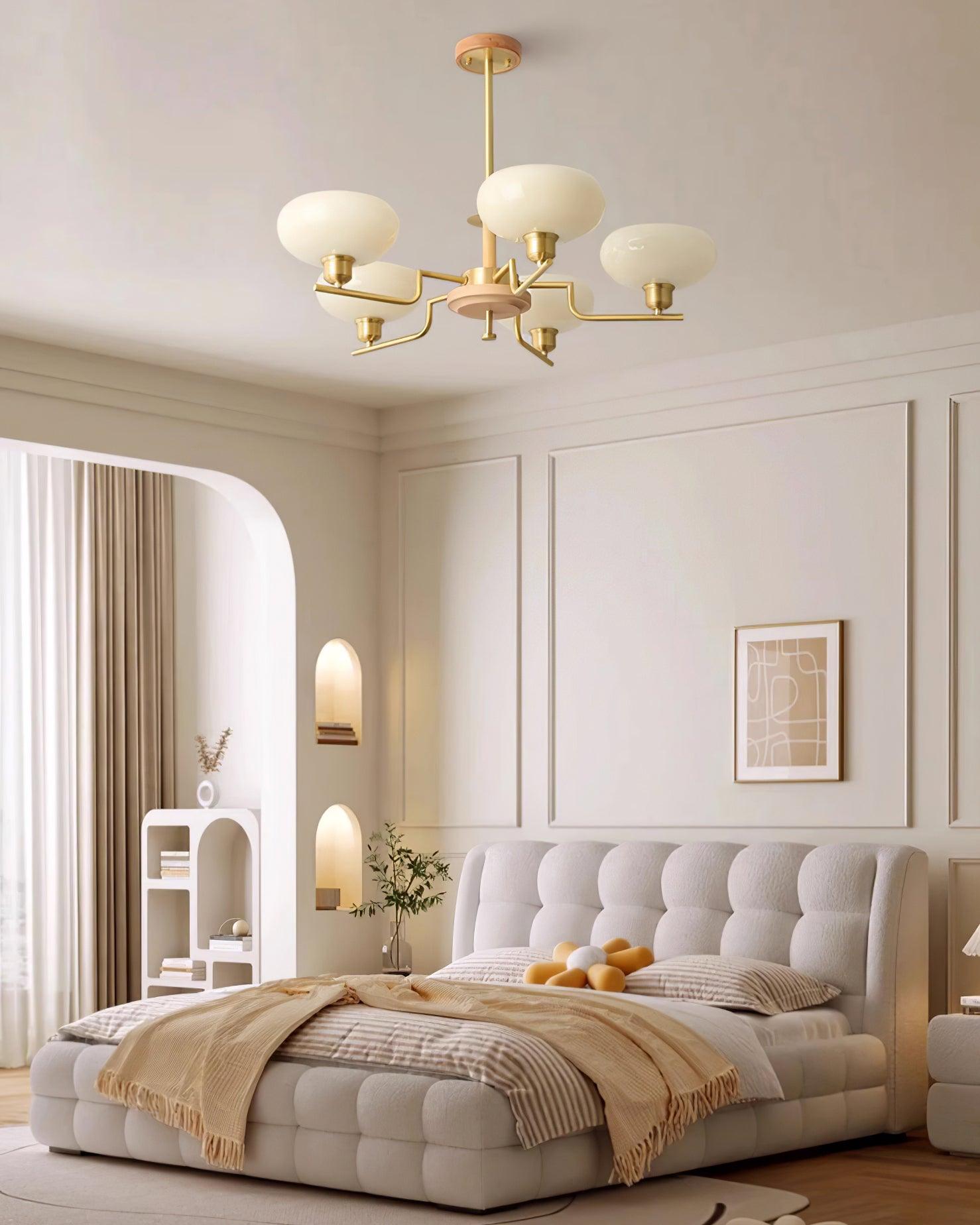 Nova Lustre Moderne Bois Laiton