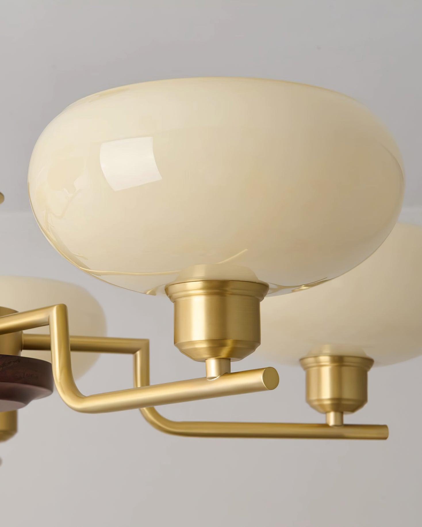 Nova Lustre Moderne Bois Laiton