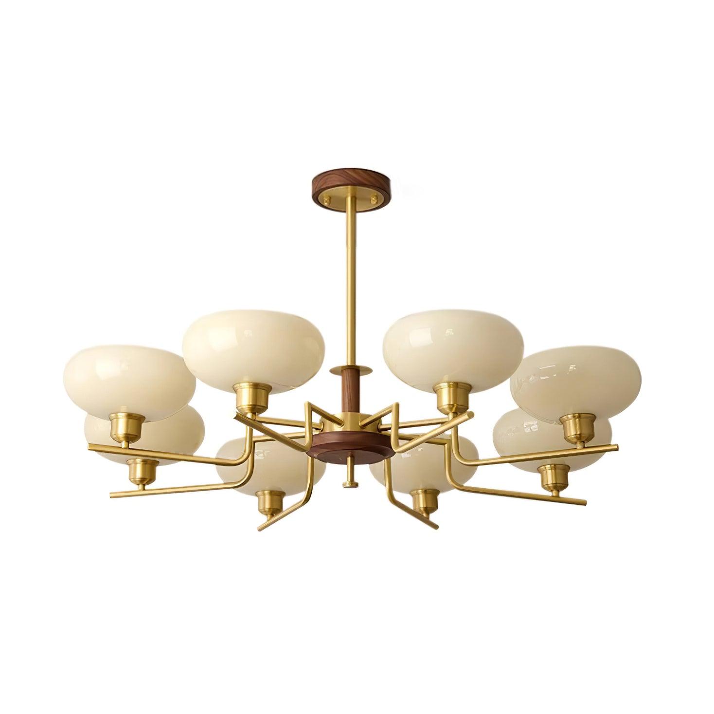 Nova Lustre Moderne Bois Laiton