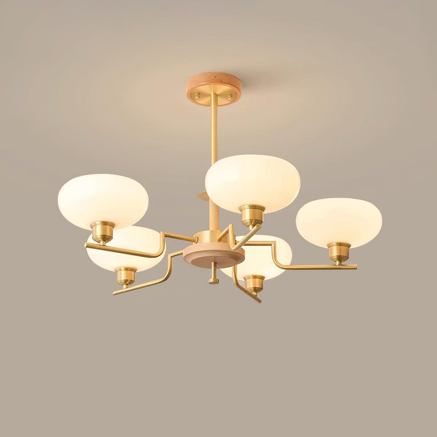 Nova Lustre Moderne Bois Laiton