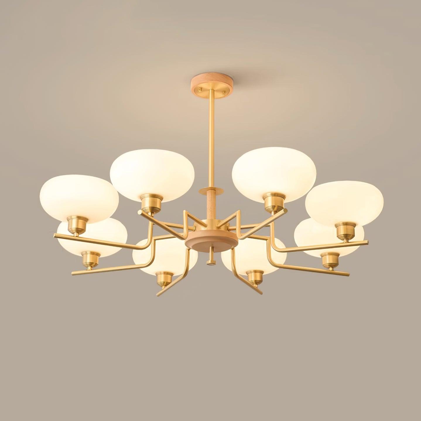 Nova Lustre Moderne Bois Laiton