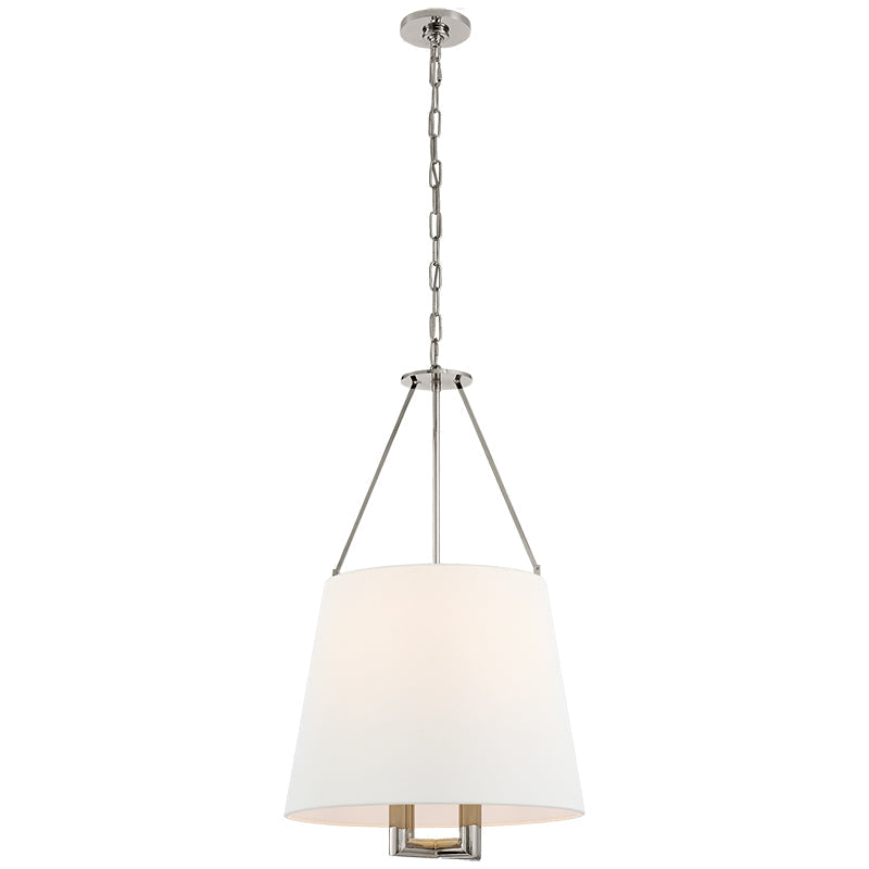 Loom Lampe à Suspension Vintage Industrielle En Laiton Et Tissu