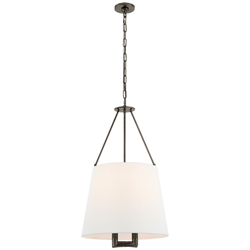 Loom Lampe à Suspension Vintage Industrielle En Laiton Et Tissu