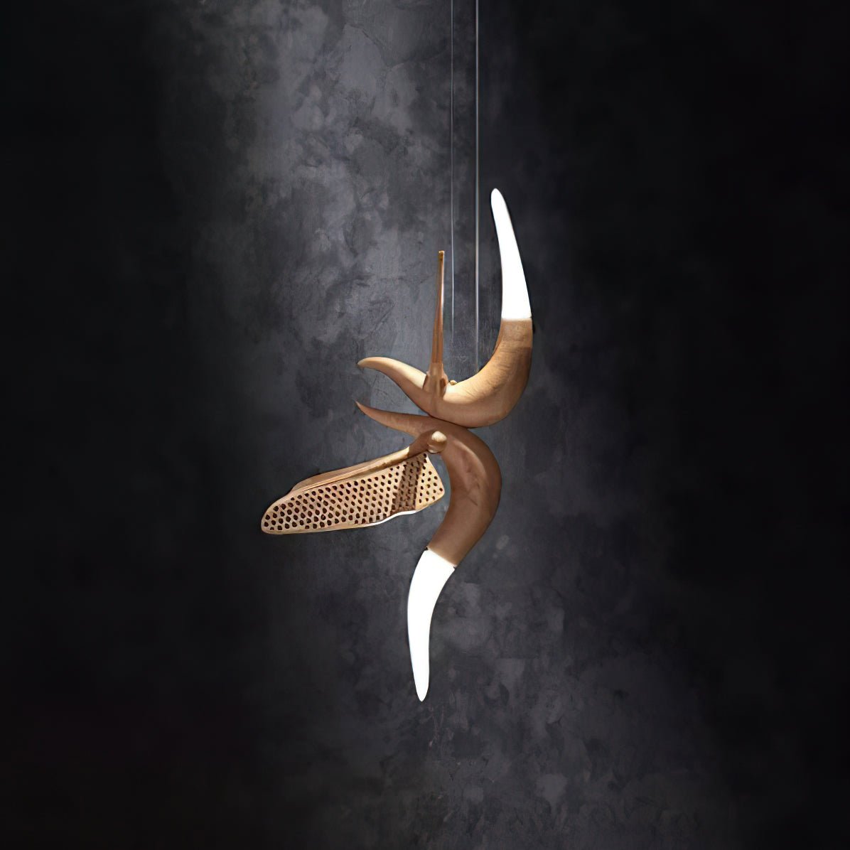 Elsilor Suspension Bois Inspirée des Oiseaux