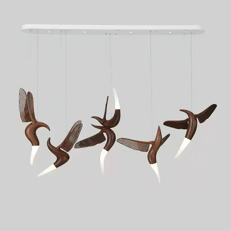 Elsilor Suspension Bois Inspirée des Oiseaux