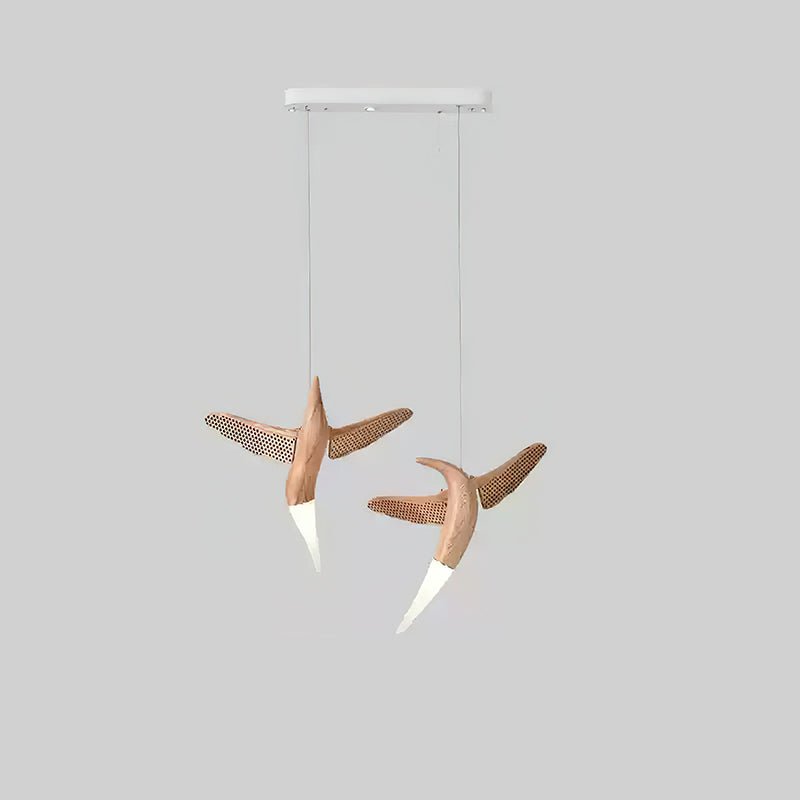 Elsilor Suspension Bois Inspirée des Oiseaux